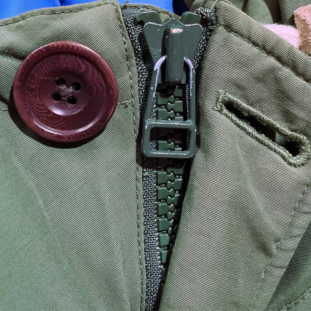 Jack Spade Army Green Anorak Hooded Parka Size Xs - Picture 5 of 5